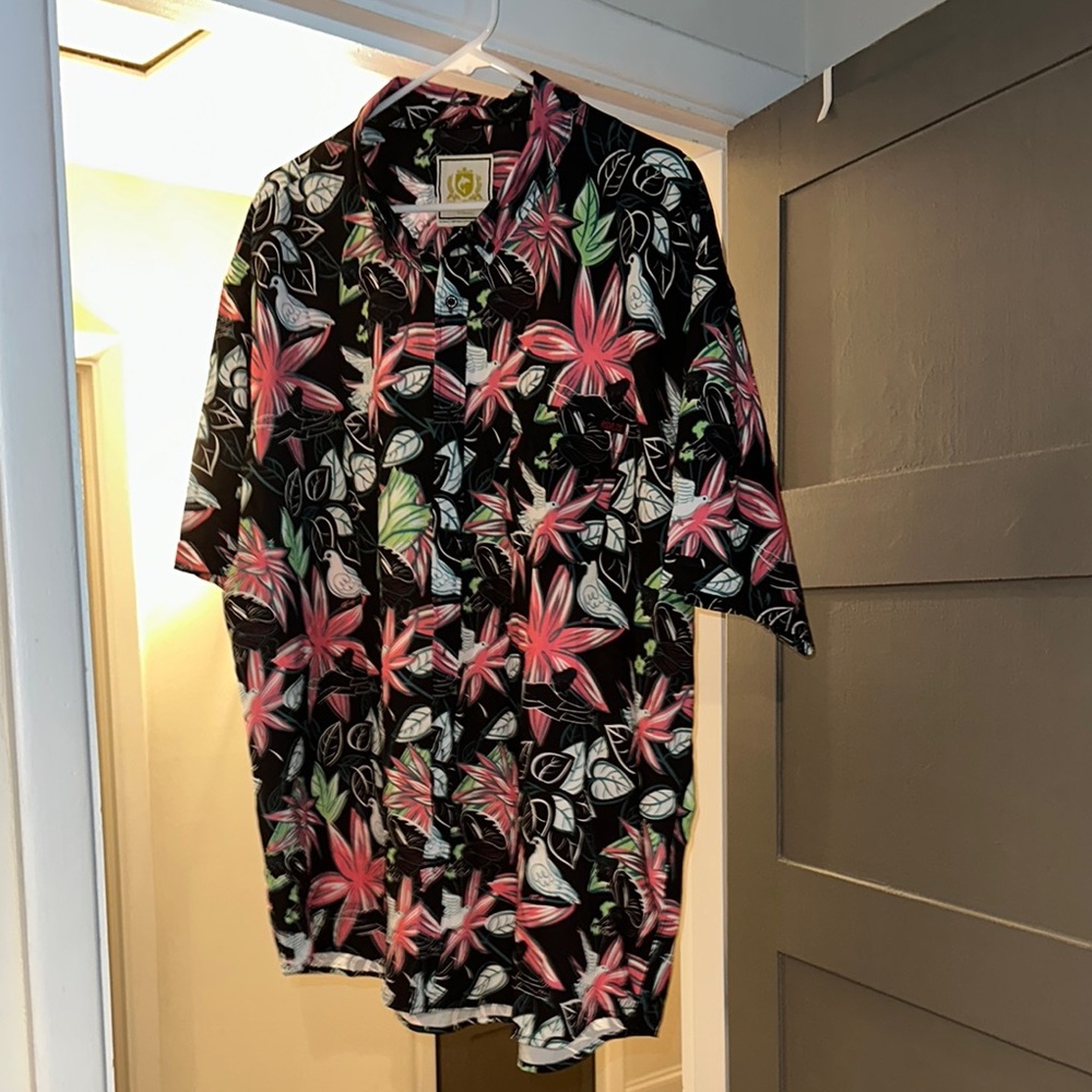 3XL RSVLTS X Tom Ace Collection Floral Short Sleeve Button Down